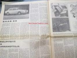 Moottoriviesti 1967 nr 12, sis. mm. seur. artikkelit / kuvat / mainokset; Kestotesti Wartburg 1000 loppuarvostelu, Kestotestissä Toyota Corolla NSU 110 SC, Koeajo