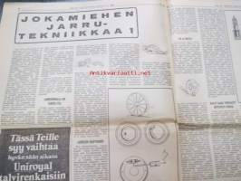 Moottoriviesti 1967 nr 12, sis. mm. seur. artikkelit / kuvat / mainokset; Kestotesti Wartburg 1000 loppuarvostelu, Kestotestissä Toyota Corolla NSU 110 SC, Koeajo