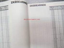 IKO Bearings - Dimensions and interchange table - laakerien mitat ja mallit sekä yhteensopivuudet muitten tuotemerkkien kanssa