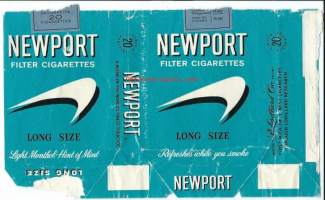 Newport  -   saumoista avattu  tupakka-aski