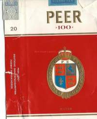 Peer 100  -   saumoista avattu  tupakka-aski