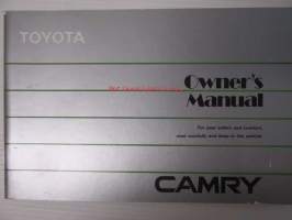 Toyota Camry owner´s manual - Käyttöohjekirja englanniksi