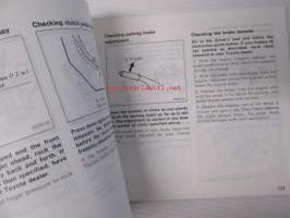 Toyota Camry owner´s manual - Käyttöohjekirja englanniksi