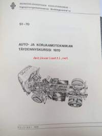 Auto- ja korjaamotekniikan täydennyskurssi 1970