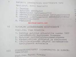 Auto- ja korjaamotekniikan täydennyskurssi 1970