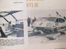 Tekniikan Maailma 1966 nr 9, sis. mm. seur. artikkelit / kuvat / mainokset; Ääntä nopeampaa valokuvausta, Matkailuperävaunujen esittelyssä tekniset tiedot ja