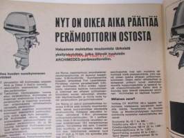 Tekniikan Maailma 1966 nr 7, sis. mm. seur. artikkelit / kuvat / mainokset; Oikea aika päättää perämoottorin ostosta, Avaruusasuntomme, Rakennamme