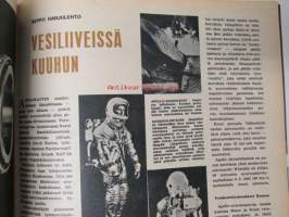 Tekniikan Maailma 1966 nr 6, sis. mm. seur. artikkelit / kuvat / mainokset; Rakennamme transistoreista, Vesiliiveissä kuuhun, Kiilto kylkiin - vene vesille,