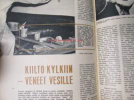 Tekniikan Maailma 1966 nr 6, sis. mm. seur. artikkelit / kuvat / mainokset; Rakennamme transistoreista, Vesiliiveissä kuuhun, Kiilto kylkiin - vene vesille,