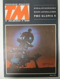 Tekniikan Maailma 1966 nr 3, sis. mm. seur. artikkelit / kuvat / mainokset; Koeajossa PMC Gloria 6, Koelento Beagle B-206, VHF-alueen Nuvistorikonvertteri, Kaksi