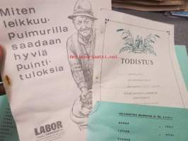 Labor - Laatu periaatteena / Kvalitet som princip - Todistus puimurinkuljettajakursseista 1966 + Miten leikkuupuimurilla saadaan hyviä puintituloksia +