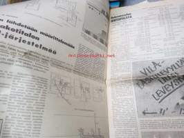 Rakennusviesti-lehtiä 10 kpl vv. 1961-1970