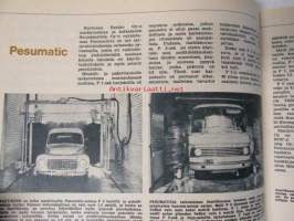 Tekniikan Maailma 1966 nr 13 -sis. mm. Kansikuva + artikkeli &quot;Auto pesukoneessa&quot; - kuvassa Volkswagen rek. nr. ZP-648,  Linton kaiutinkotelot, ASA matka-