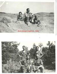 Sota-ajan sotapojat rannalla ja rivissä  - valokuva 3 kpl