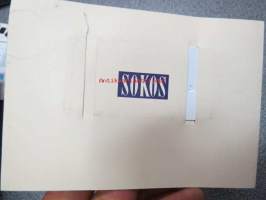 Sokos Helsinki H. E. Blomqvist kreditkort nr 00445 -muovikortti- / muovirahakauden alkuaikojen nostalginen tavaratalon luottokortti