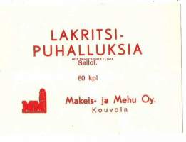 Lakritsipuhalluksia  - makeiskääre