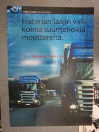 Scania V-8 moottorit R 500, R 560, R 620 -myyntiesite