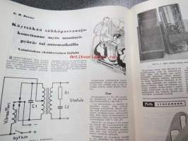 Tekniikan Maailma 1957 nr 10, sis. mm. seur. artikkelit / kuvat / mainokset; Yksikiskoinen Alweg-rata, Ruotsissa rakennetaan hyviä lentokoneita - miksi ei