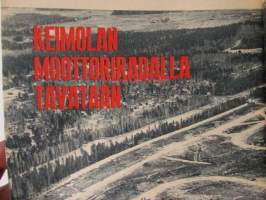 Tekniikan Maailma 1966 nr 10, me ajoimme Fiat 124 toimittajamme Torinossa ensiesittelyssä, Keimolan moottorirata, Kauko-idästä avaruuteen