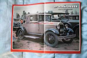 Autojuliste/Keräilykuva - Ford A 1929 Cabriolet. 30 x 41 cm.