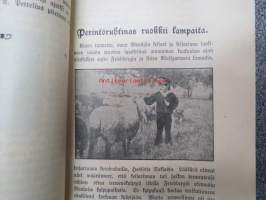 Turun Lehden kalenteri w. 1910 -lehden tilaajille ennen joulua jaettu kirja, jossa eri artikkeleita