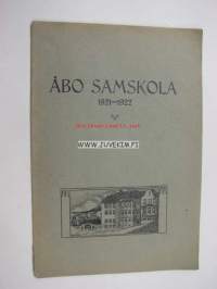 Åbo Samskola 1921-22 redogörelse -toimintakertomus