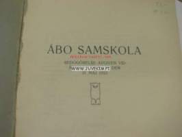 Åbo Samskola 1922-23 redogörelse -toimintakertomus