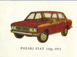 Polski Fiat 132 p 1973 - vesisiirtokuva 10x15 cm
