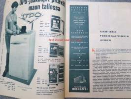 Helkaman Uutiset 1959 nr 4 -sis. mm. seur. artikkelit / kuvat / mainokset; Pfaff-ompelukoneet, Keittiö on kodin sydän, Mitä etuja Helkama Oy tarjoaa teille,