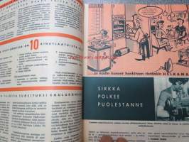 Helkaman Uutiset 1959 nr 4 -sis. mm. seur. artikkelit / kuvat / mainokset; Pfaff-ompelukoneet, Keittiö on kodin sydän, Mitä etuja Helkama Oy tarjoaa teille,