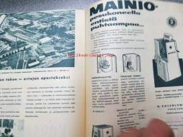 Helkaman Uutiset 1959 nr 4 -sis. mm. seur. artikkelit / kuvat / mainokset; Pfaff-ompelukoneet, Keittiö on kodin sydän, Mitä etuja Helkama Oy tarjoaa teille,