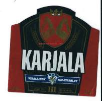 Karjala III olut Virallinen MM-kisaolut     -  olutetiketti