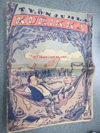 Kurikka 1928 nr 30-31 Työnjuhla-Kurikka, pila- ja satiirilehti