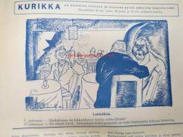 Kurikka 1928 nr 30-31 Työnjuhla-Kurikka, pila- ja satiirilehti