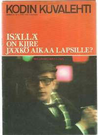 Kodin kuvalehti 1968 nr 4 / riepu- ja karvalankamatot, keittiön työvälineet, omakotitalossa keskellä kaupunkia, isä jääkö lapselle aikaa