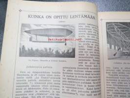 Nuori voima 1910 -sidottu vuosikerta, sisältää varsinaiset lehdet + Kirjallinen liite + Nuorison oma liite -sivustot