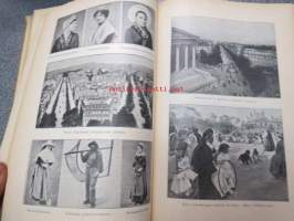 Nuori voima 1910 -sidottu vuosikerta, sisältää varsinaiset lehdet + Kirjallinen liite + Nuorison oma liite -sivustot