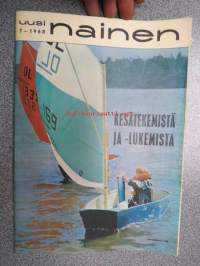 Uusi Nainen 1968 nr 7, sis. mm. seur artikkelit / kuvat / mainokset; Intia - reportteri Olli Laine kameroineen Intian ihmeiden parissa, Kati Peltola ajaa asioita,