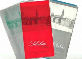 Sibelius museo Turku 1958, 1959 käsiohjelmia