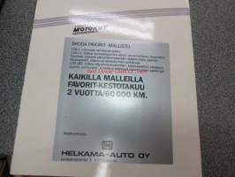 Skoda Favorit KAT -myyntiesite