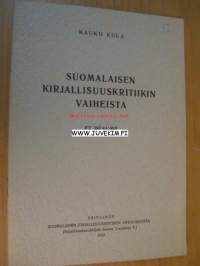 Suomalaisen kirjallisuuskritiikin vaiheista, Kauko Kula