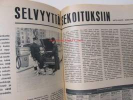 Tekniikan Maailma 1967 nr 4 Lumikko moottorikelkka, Sorakerros hätäjarruna, Pietsosähkö, Venetestaus,  Kääntökuvia negatiivifilmillä, Hi-Fi laitteen kaukosäädin, ym.