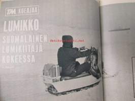 Tekniikan Maailma 1967 nr 4 Lumikko moottorikelkka, Sorakerros hätäjarruna, Pietsosähkö, Venetestaus,  Kääntökuvia negatiivifilmillä, Hi-Fi laitteen kaukosäädin, ym.