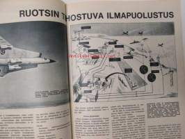 Tekniikan Maailma 1967 nr 4 Lumikko moottorikelkka, Sorakerros hätäjarruna, Pietsosähkö, Venetestaus,  Kääntökuvia negatiivifilmillä, Hi-Fi laitteen kaukosäädin, ym.