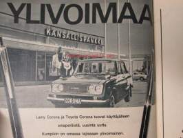 Tekniikan Maailma 1967 nr 4 Lumikko moottorikelkka, Sorakerros hätäjarruna, Pietsosähkö, Venetestaus,  Kääntökuvia negatiivifilmillä, Hi-Fi laitteen kaukosäädin, ym.