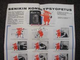 Senikin konelypsyopetus -juliste