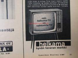 Tekniikan Maailma 1967 nr 2 sis. mm. seur. artikkelit / kuvat / mainokset; Maanviljelyn tekniikkaa vuonna 2000, Monikäyttöpiippu amerikkalaisten sauhutusuutuus,