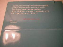 Joutsenlampi jäässä -kuvittanut Kari Suomalainen