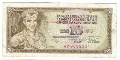 Jugoslavia 10 dinara  1968  seteli