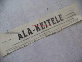 Ala-Keitele, Äänekoski ja Suolahti 1.4.1949 , sanomalehden nimiotsikko leike / sanomalehtien ilmoituskeskus